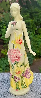Buy Old Tupton Ware Floral Decorated Lady Figurine • 10£