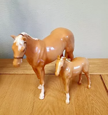 Buy Beswick Large TB Foal 1813 1st Version & Show Pony In Palomino A/F • 9.99£