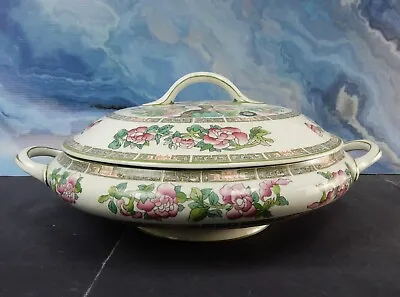 Buy Vintage Imperial Semi-Porcelain Myott ,son & Co.Round Covered Serving Bowl • 34.13£