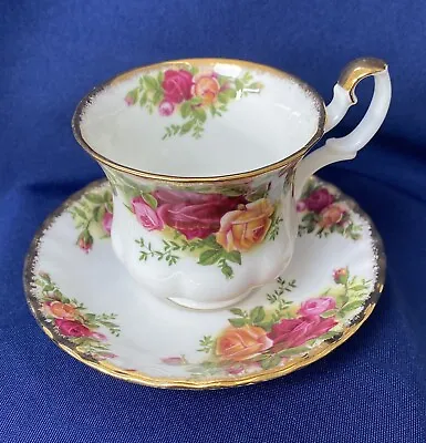 Buy Royal Albert Old Country Roses Coffee Cup & Saucer  1st Quality 1970s • 9.99£