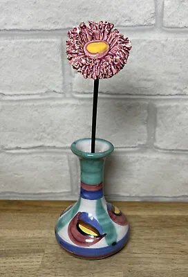 Buy Vintage TINTAGEL Pottery Cornwall Dragon’s Eye Mini Vase Bud Vase 10 Cm 4” Tall • 8.99£