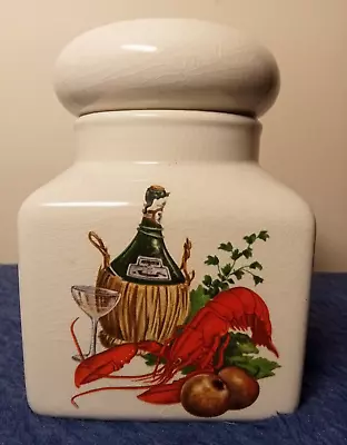 Buy Vintage Royal Winton Grimwades Ceramic Storage Jar Seafood Design With Lid • 14.99£