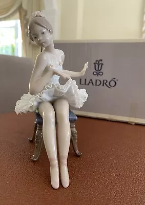 Buy Lladro Ballerina Figurine 'Recital’ 5496 With Lace Tutu • 200£