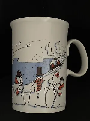 Buy Vintage Snowman Caroling Mug Dunoon Scotland • 5£