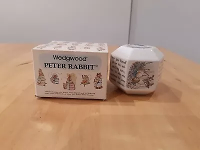 Buy Peter Rabbit Hexagonal Money Box, Metal Bung, 6-sided, Beatrix Potter Wedgwood • 12£