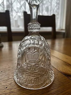 Buy Vintage Collectable Royal Silver Jubilee 1977 Crystal Bell • 20£