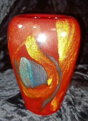 Buy Miniature Poole Art Pottery Volcano Vase Living Glaze Collection 4.25  England • 28.82£