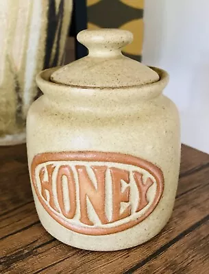 Buy Louis Hudson Pottery Cornwall Stoneware  Lidded Honey Pot  12x9cm • 12£