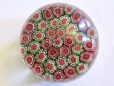 Buy Lovely Interesting Glass Paperweight: Multi Small Floral Design / Clear Glass.  • 6.99£