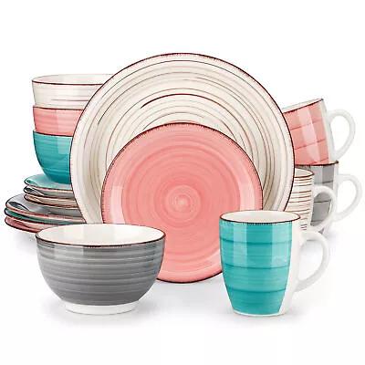 Buy Vancasso Dinner Set 16/32/48pc Dinnerware Set Tableware Plates Bowls Mug Ceramic • 144.99£