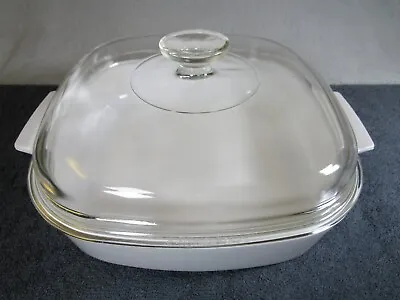Buy Lovely Quality Vintage Large 3 Pint Pyrex White Corning Ware Lidded Oven Dish • 13.95£