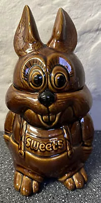 Buy Vintage PEK Rabbit Cookie Sweets Jar Biscuit Barrel Bunny Made In England • 18£