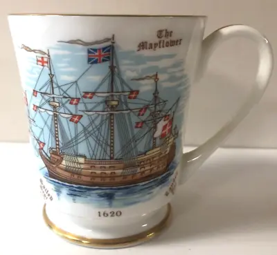 Buy Aynsley China Mug Mayflower Commemorative Tea Cup 350th Anniversary • 23.06£