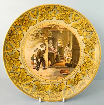 Buy Prattware Dinner Plate 'The Truant' By Thomas Webster . C. 1855 3# • 7£