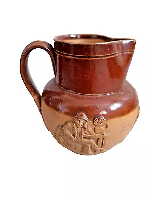 Buy Doulton Lambeth Pottery Harvest Jug, Brown, Salt Glaze, Antique, 11cm • 20£