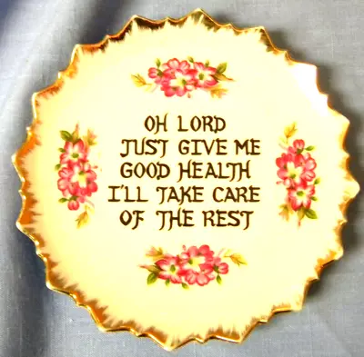 Buy Antique Bradley Japan Exclusives Collector Plate Oh Lord Give Me Good Health • 17.89£