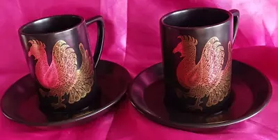 Buy Portmeirion  Phoenix  Coffee Cups & Saucers X 2 • 8£