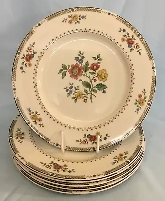 Buy Royal Doulton Kingswood Dinner Plates X 6 Floral Plate Set Factory Seconds • 24.50£