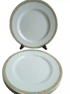 Buy Johnson Bro England Floral Gold Accent Glass China Dinner Plates 10  Set Of 4 • 43.16£