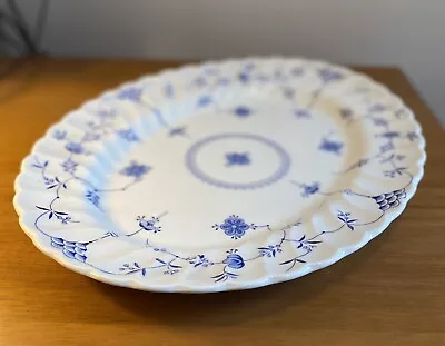 Buy MYOTT Finlandia Cobalt Blue Floral Platter - Staffordshire England - Vintage • 23.62£