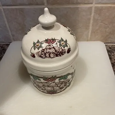 Buy Vintage Boncath Pottery Preserve Lidded Jar (designed For Welsh Lady Preserves ) • 5£