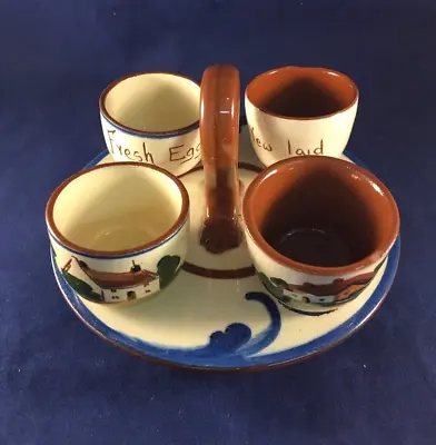 Buy Vintage Watcombe Pottery Torquay Ware Motto Ware Eggcups • 12.99£