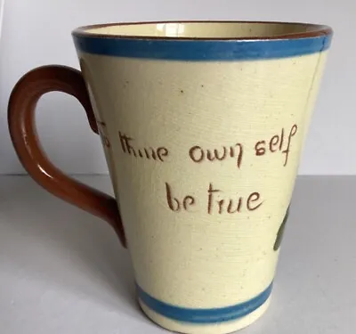 Buy To Thine Own Self Be True- Motto Ware-torquay Eastbourne Beaker Mug Rare Bargain • 2£