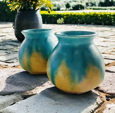 Buy X 2 Small Contemporary Beswick ELER Studio Pottery Stoneware Vases • 15£