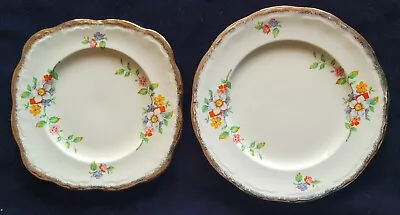 Buy Vintage Alfred Meakin Marquis Shape Marigold Side And Bread And Butter Plates • 10£