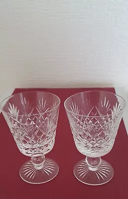 Buy 2 X Stuart Crystal Vintage Henley Cut 12.5 X 8cm Wine Glasses Signed • 10£