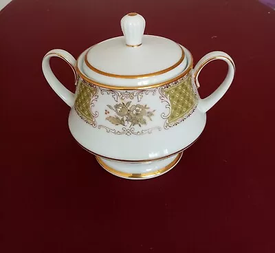 Buy Vintage Noritake Greenville Lidded Sugar Bowl, Perfect, 1960's • 10.99£