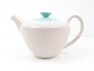 Buy Poole Pottery Twin Tone Sky Blue Dove Grey Teapot • 19.99£