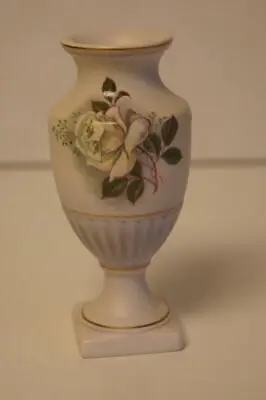 Buy A Lovely Flora Gouda Holland Small Vase With Rose Design,numbered And Signed. • 14.99£