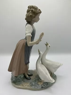 Buy NAO By Lladro Girl With Geese • 45£
