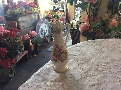 Buy Vintage James Kent Old Foley Harmony Rose Floral Pitcher Vase  • 14.34£