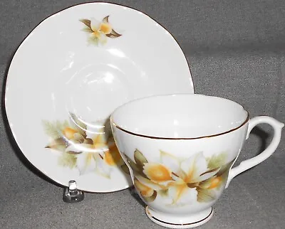 Buy DUCHESS Bone China ORCHID PATTERN Cup And Saucer MADE IN ENGLAND • 19.25£