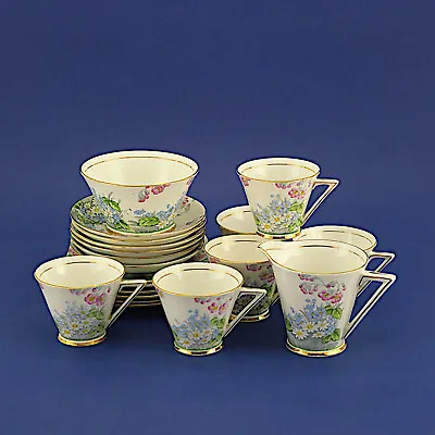 Buy Vintage Royal Standard Art Deco Wildflower Bone China Teaset(1930/40s) 20 Pieces • 72.99£