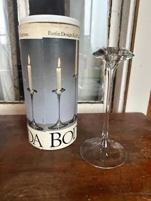 Buy KOSTA BODA 9  Fanfare Candlestick Candle Holder W/ Box Kjell Engman Swedish Glas • 33.78£