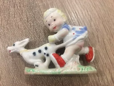 Buy Wade Porcelain China ‘Mabel Lucie Attwell’ Child & Dog Figurine. Great Condition • 95£