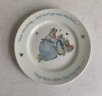 Buy Vintage Wedgewood Beatrix Potter Peter Rabbit Side/ Cake Plate 7  • 12£