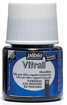 Buy Pebeo VITRAIL Transparent Colour Art & Craft Glass Paint 45ml • 4.95£