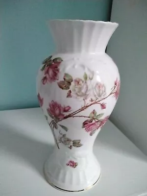 Buy Aynsley Bone China Elizabeth Rose 8.5  Vase, Unboxed, Made In England, Lovely • 15.50£