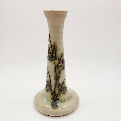 Buy Malahide Studio Art Pottery Bud Vase  Green Leaves Farmhouse Cottage Signed • 23.98£