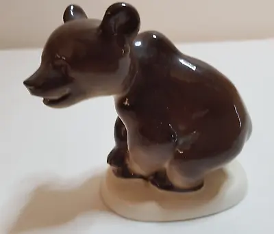 Buy Lomonosov USSR Porcelain China Animal Brown Bear Figure Ornament • 7£