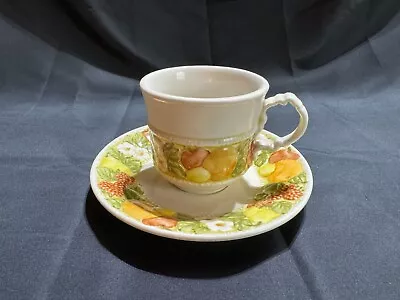 Buy Flat Cup & Saucer Set Della Robbia By METLOX - POPPYTRAIL - VERNON • 4.72£