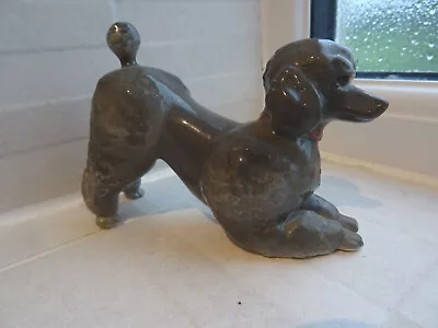 Buy Branksome China Dog Figurine - Poodle (Dark Grey) • 24.95£