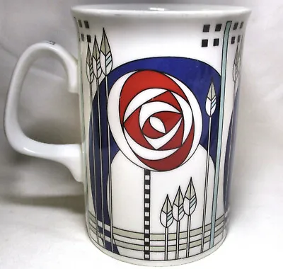 Buy Duchess Fine Bone China Rennie Mackintosh Design Red, White And Purple Mug • 14.99£