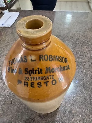 Buy Antique Jar/Flagon Thomas L Robinson Wine & Spirit Merchant 23 Friargate Preston • 25£