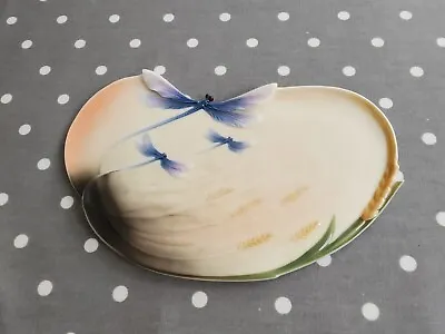 Buy Franz Porcelain Dragonfly Large Tray XP1902 • 35£