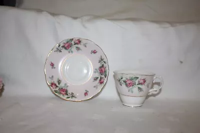 Buy [11094 Vintage Colclough Tea Cup & Saucer Pink & Pink Floral C1945 • 10£